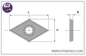 Hw integral tungsten carbide rhomboidal spurs
