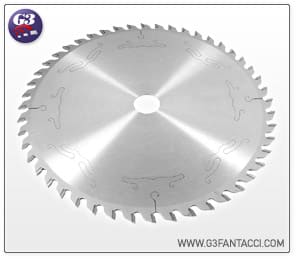 Silenced saw blades for aluminium and non ferrous light metals